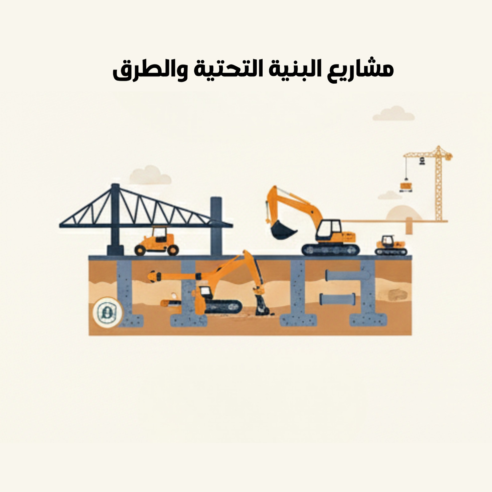 مشاريع البنية التحتية والطرق